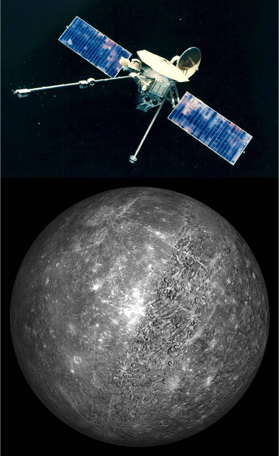 Đúng ngày này 50 năm trước, Mariner 10 của NASA trở thành tàu vũ trụ đầu tiên tiếp cận Sao Thủy- Ảnh 3. Đúng ngày này 50 năm trước, Mariner 10 của NASA trở thành tàu vũ trụ đầu tiên tiếp cận Sao Thủy- Ảnh 3.