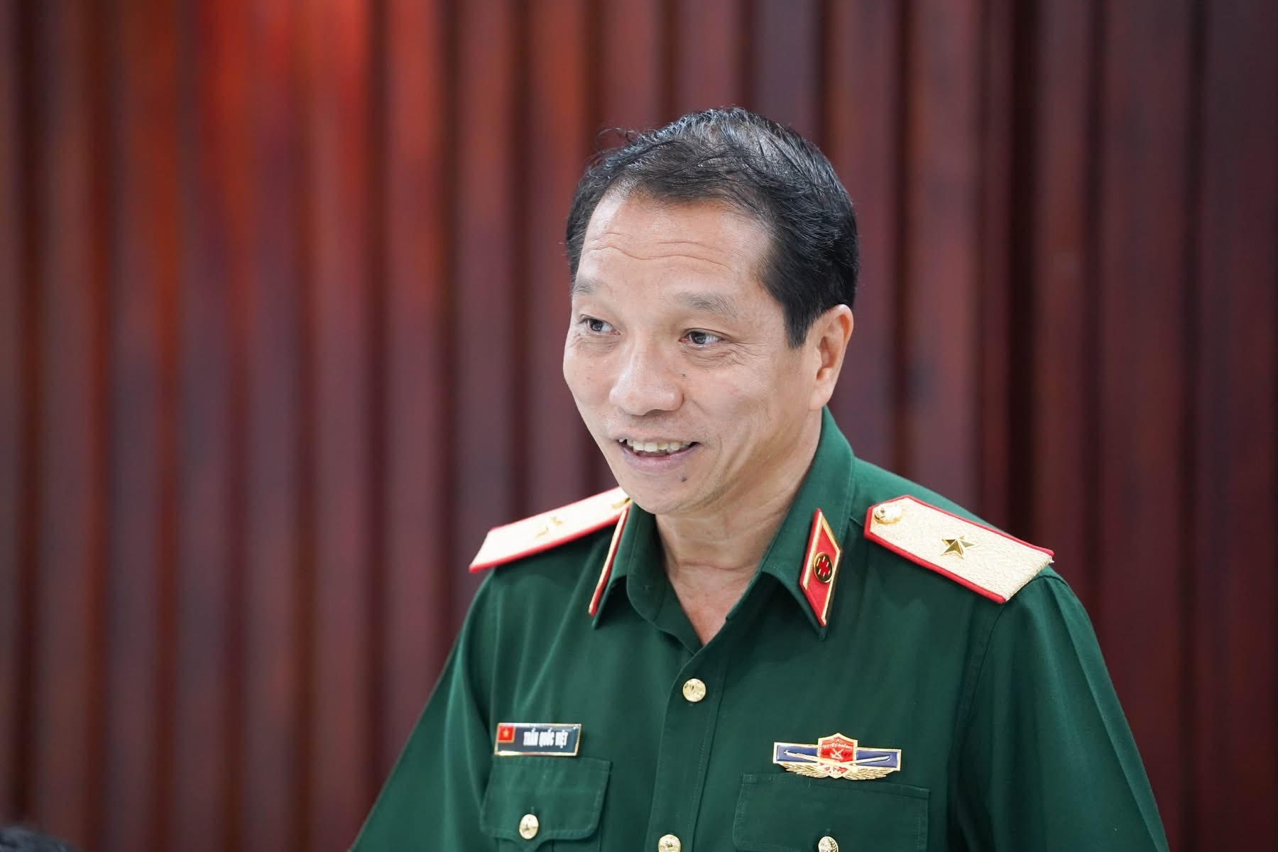Thiếu tướng Trần Quốc Việt - Giám đốc bệnh viện Quân y 175. Thiếu tướng Trần Quốc Việt - Giám đốc bệnh viện Quân y 175.
