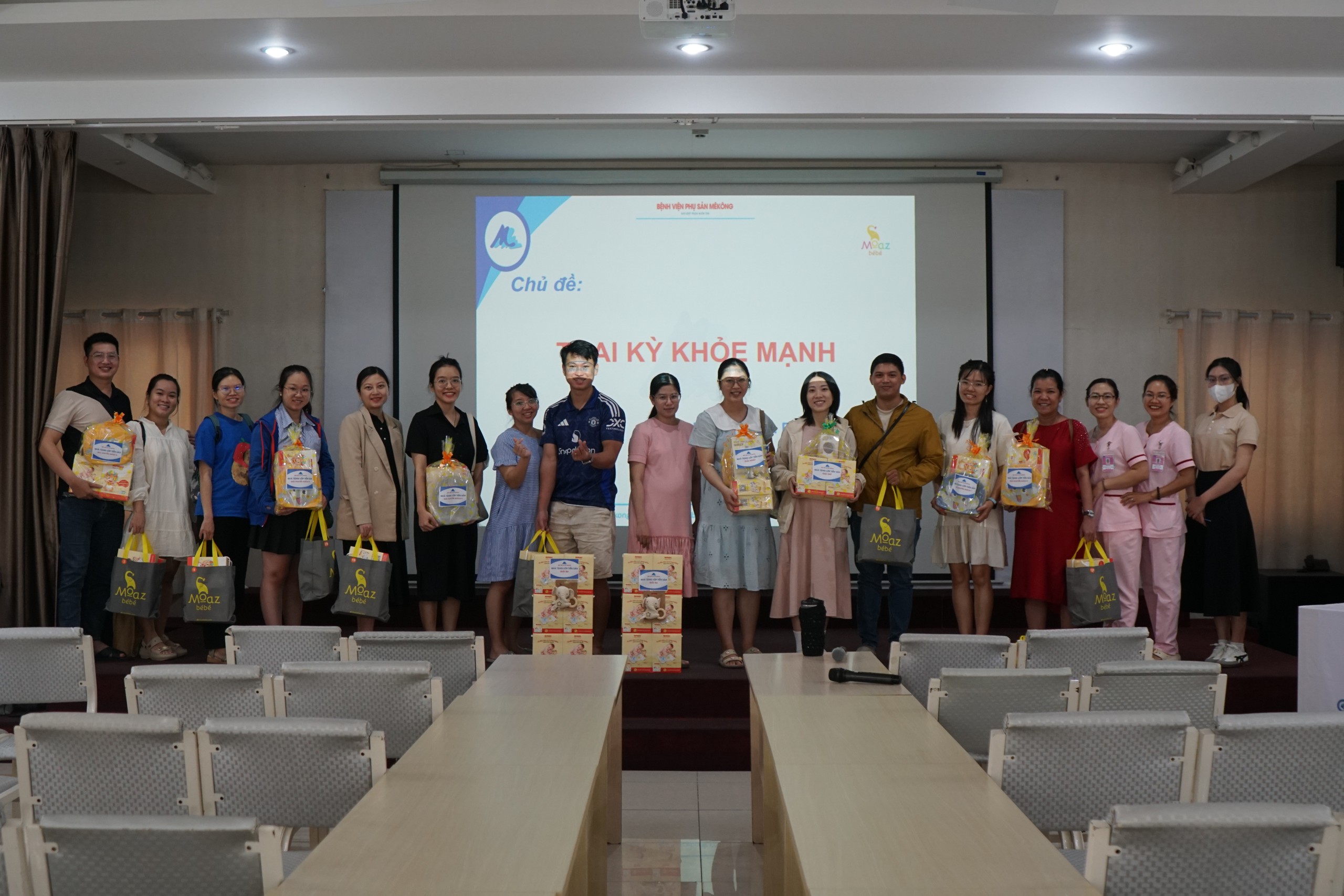 Lớp học tiền sản tại Bệnh viện Phụ sản Mêkông – Hành trình chăm sóc mẹ và bé trong từng giai đoạn thai kỳ- Ảnh 7. Lớp học tiền sản tại Bệnh viện Phụ sản Mêkông – Hành trình chăm sóc mẹ và bé trong từng giai đoạn thai kỳ- Ảnh 7.