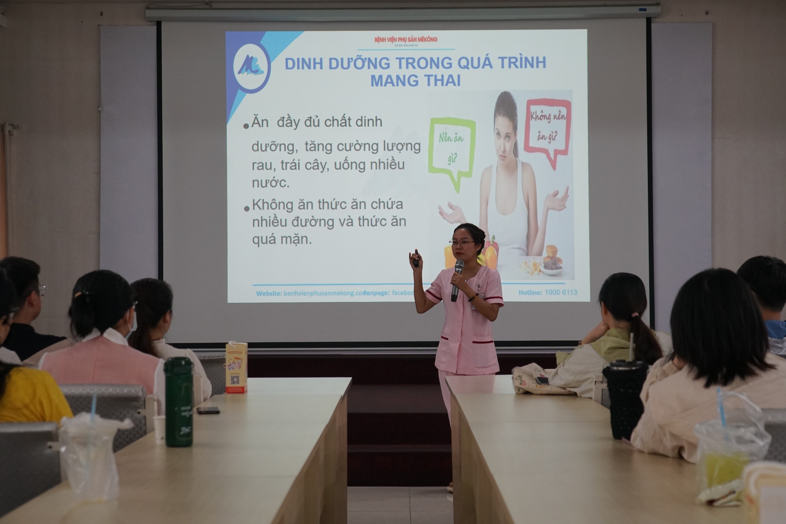 Lớp học tiền sản tại Bệnh viện Phụ sản Mêkông – Hành trình chăm sóc mẹ và bé trong từng giai đoạn thai kỳ- Ảnh 1. Lớp học tiền sản tại Bệnh viện Phụ sản Mêkông – Hành trình chăm sóc mẹ và bé trong từng giai đoạn thai kỳ- Ảnh 1.