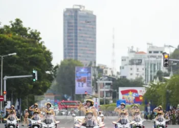 Mãn nhãn hình ảnh tổng duyệt chương trình Vinh quang Công an Nhân dân Việt Nam